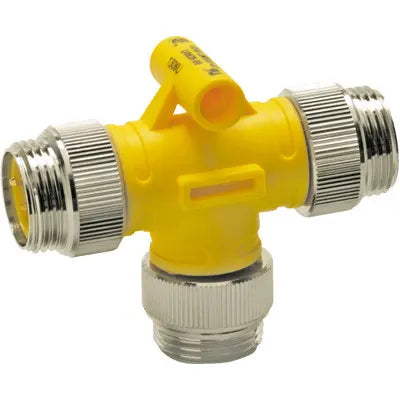 Turck-RSM-2RKM40-Conector, Divisor, Conexión en T, 7/8", 2 Puertos, 600V, Serie Eurofast